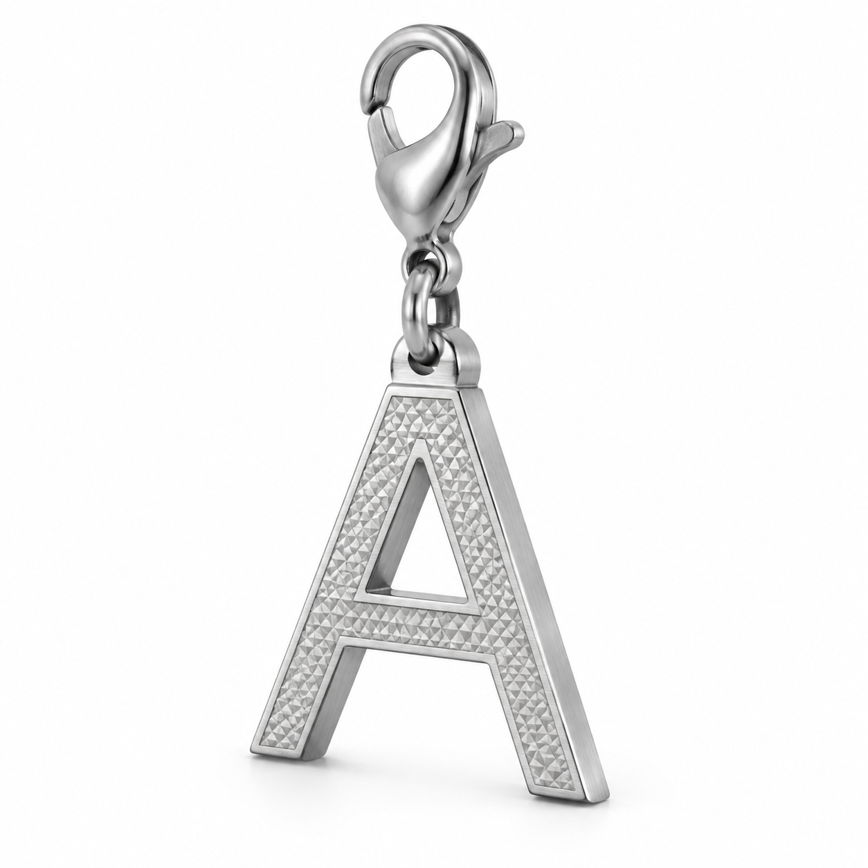 KiteGlyph Initial Pendant 316L Stainless Steel Charm