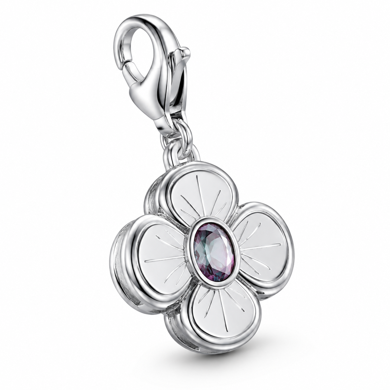 June Bloom Color Change Leaf Charm