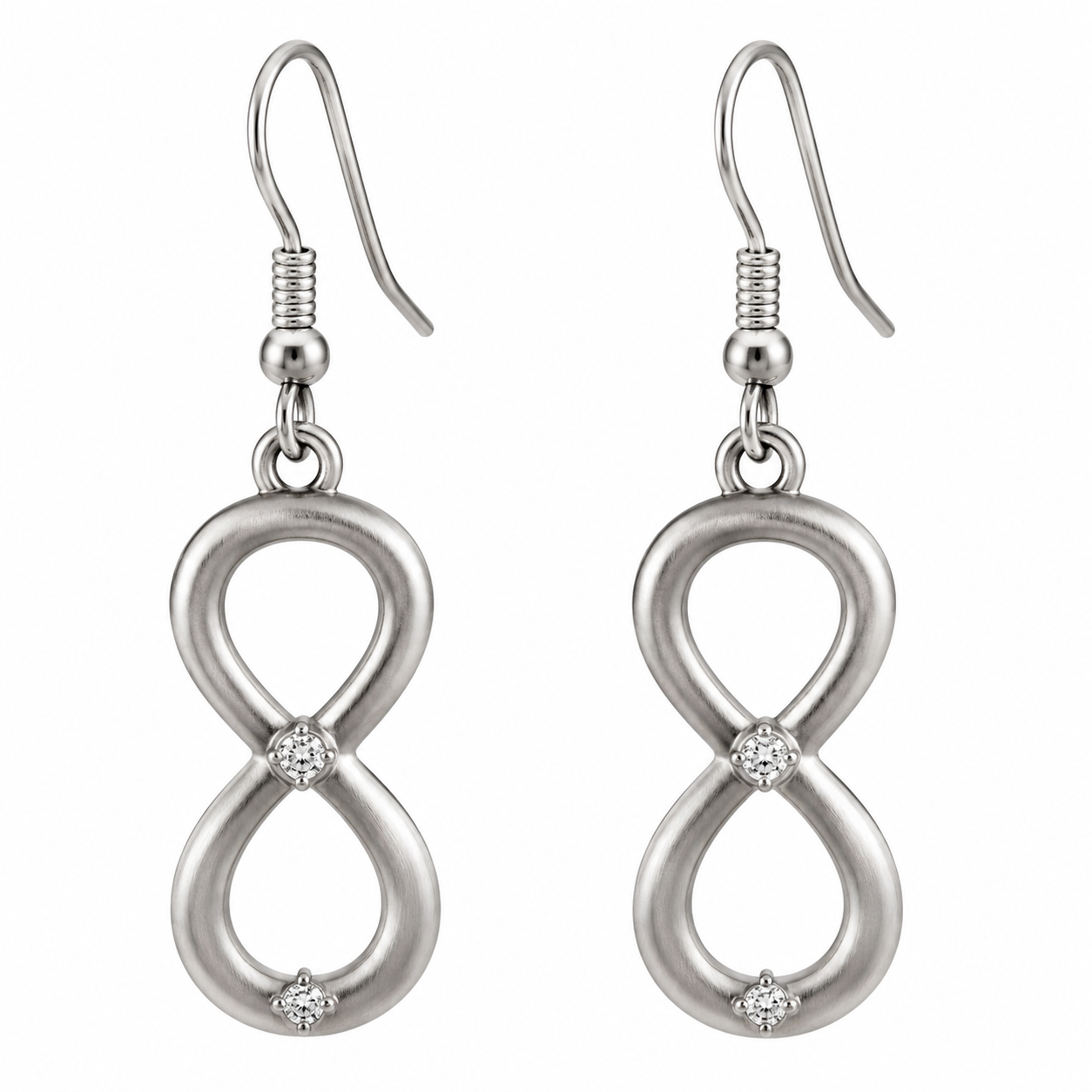 Twisted Geometry Wire Drop Earrings