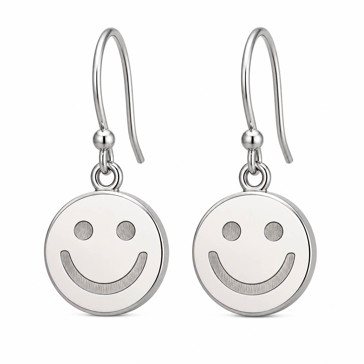 PetalGlow Duo Stainless Steel Stud Earrings