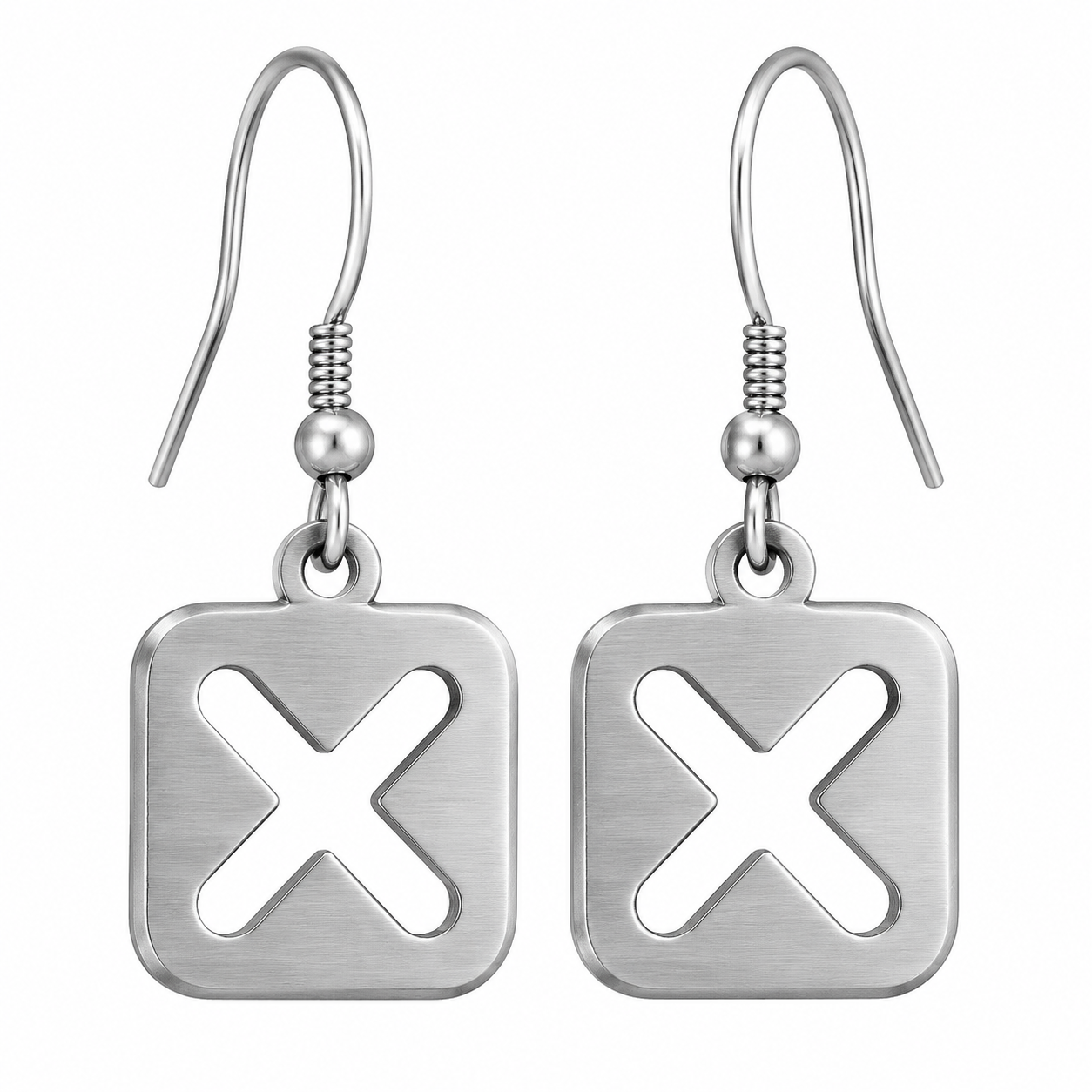 Midnight OctaMag Disc Earrings - 316L Stainless Steel