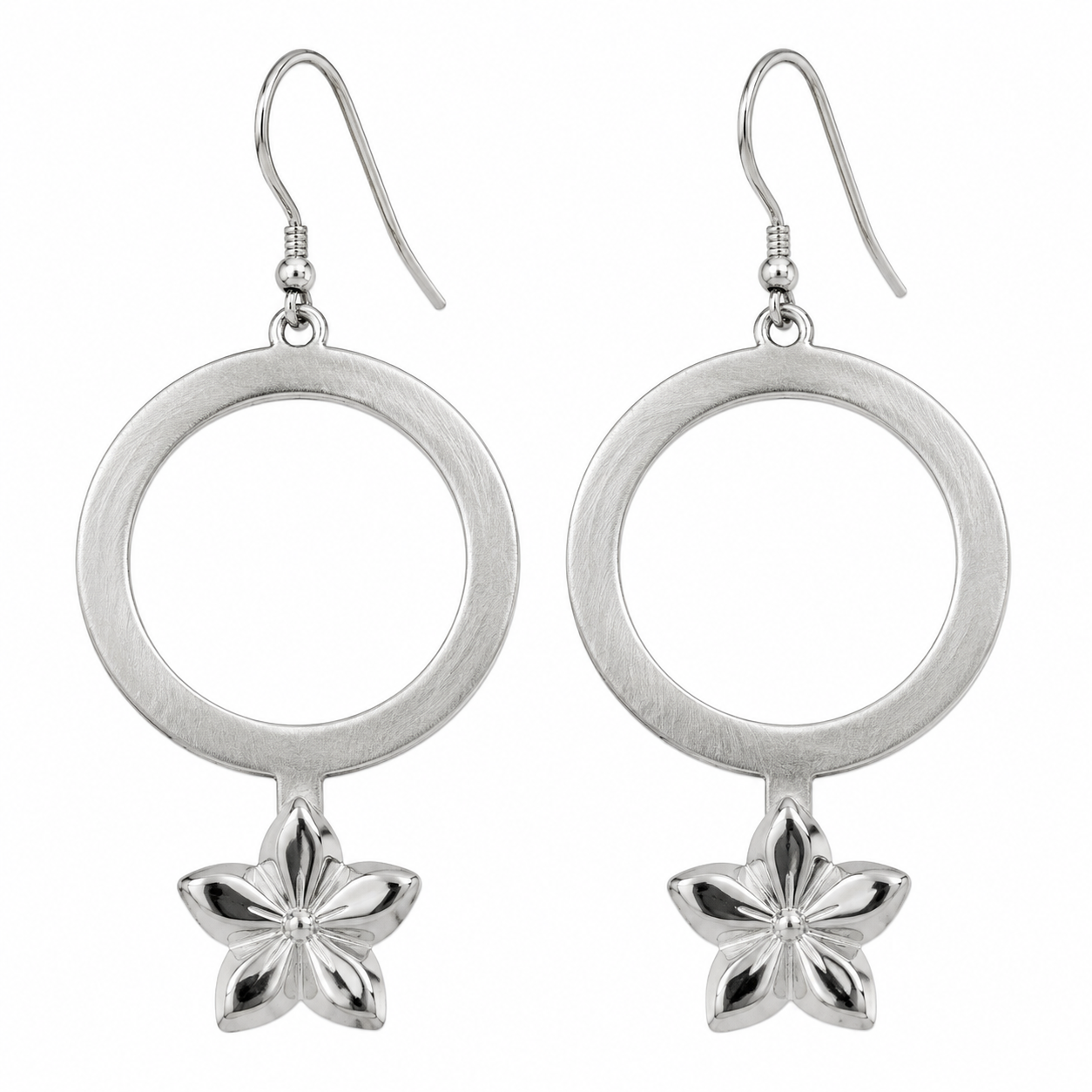 BloomLace Circle Hoop Earrings
