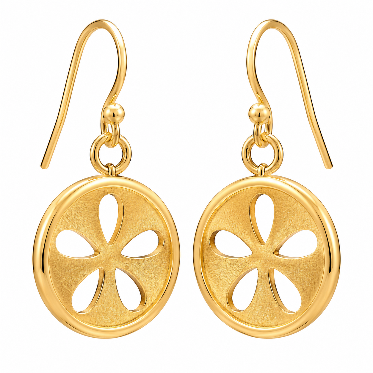 Jaipur Kite Halo Earrings 18K Gold Plated 316L Stud