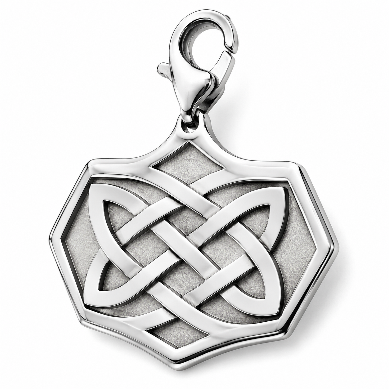 Sculptural Twist Openwork Pendant 316L Charm