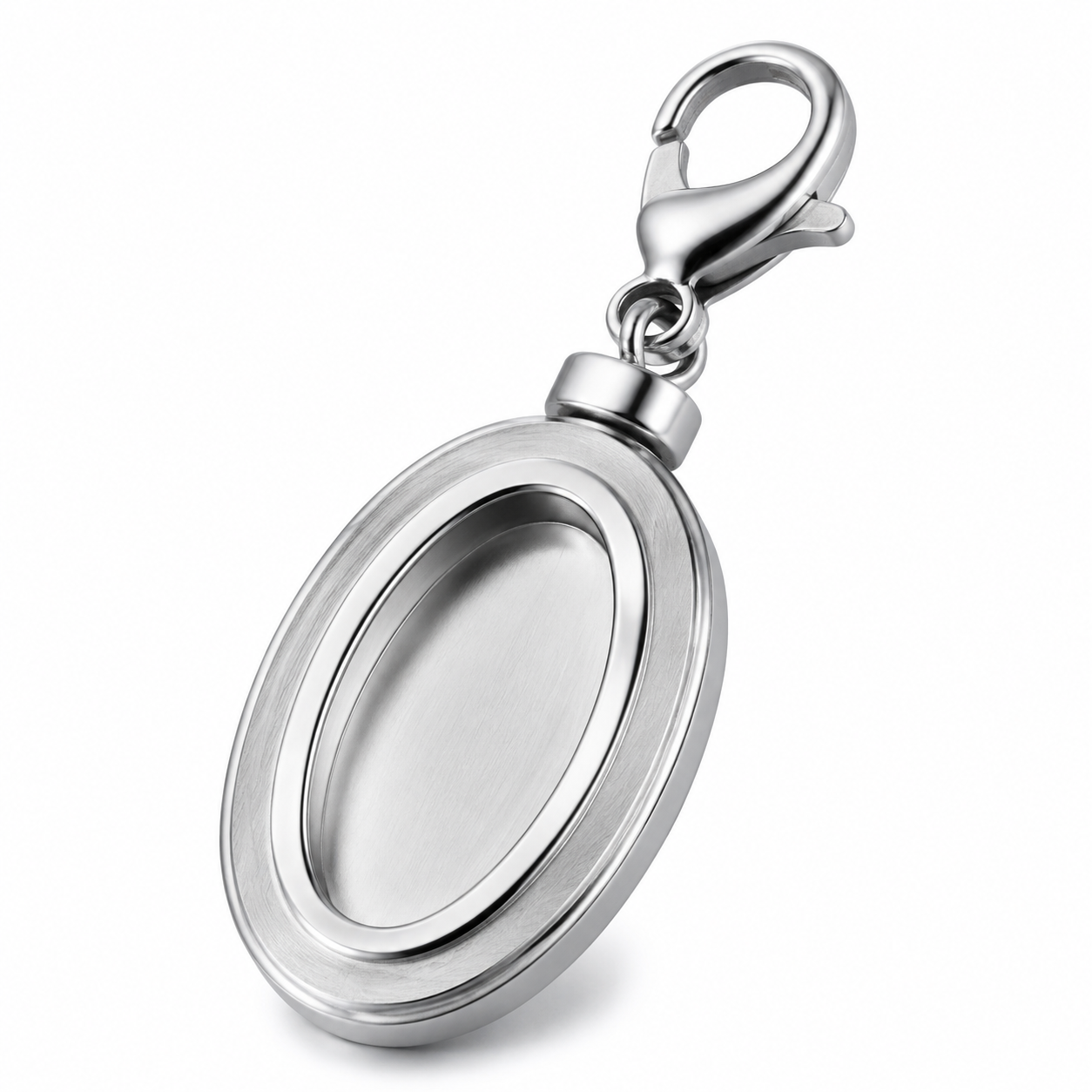Oval Eclipse Bezel Charm 316L Stainless Steel