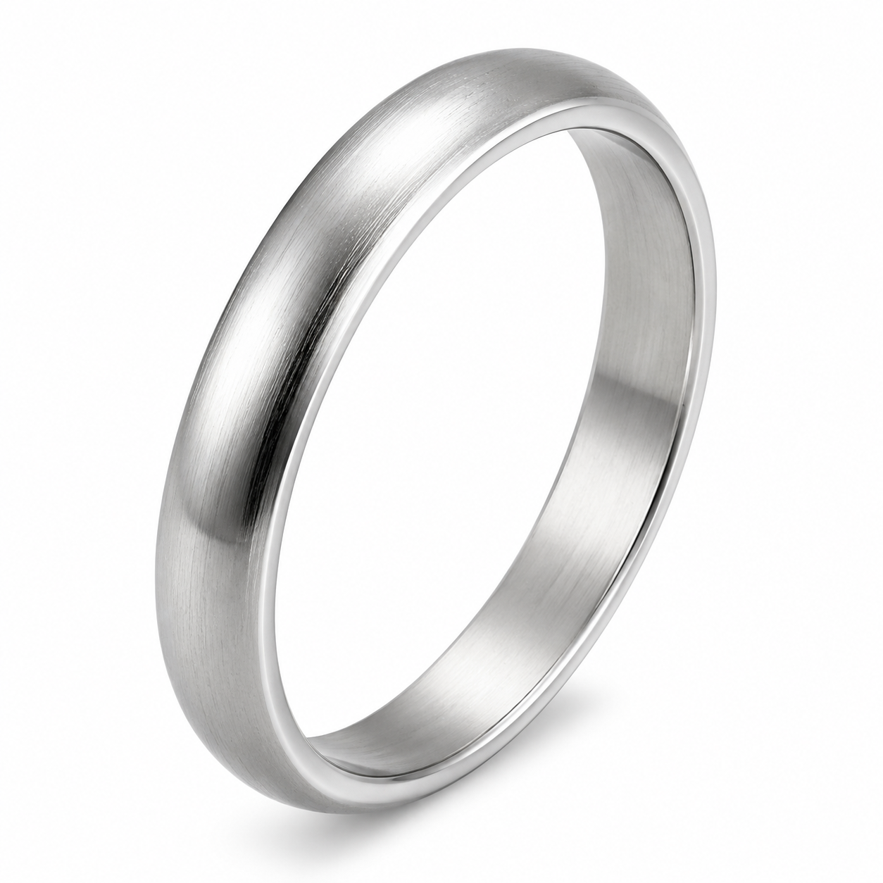 Kinetic Twist Two Tone Stainless Steel Ring