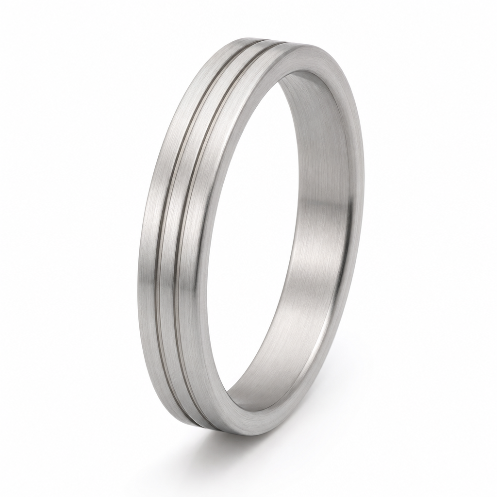 HexaGuard Ring 316L Stainless Steel Delicate Stack